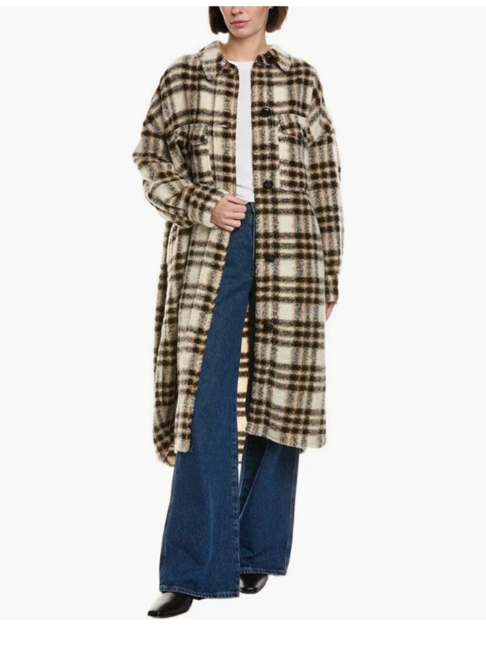 Isabel Marant Etoile Fontzini Wool-Blend Coat White